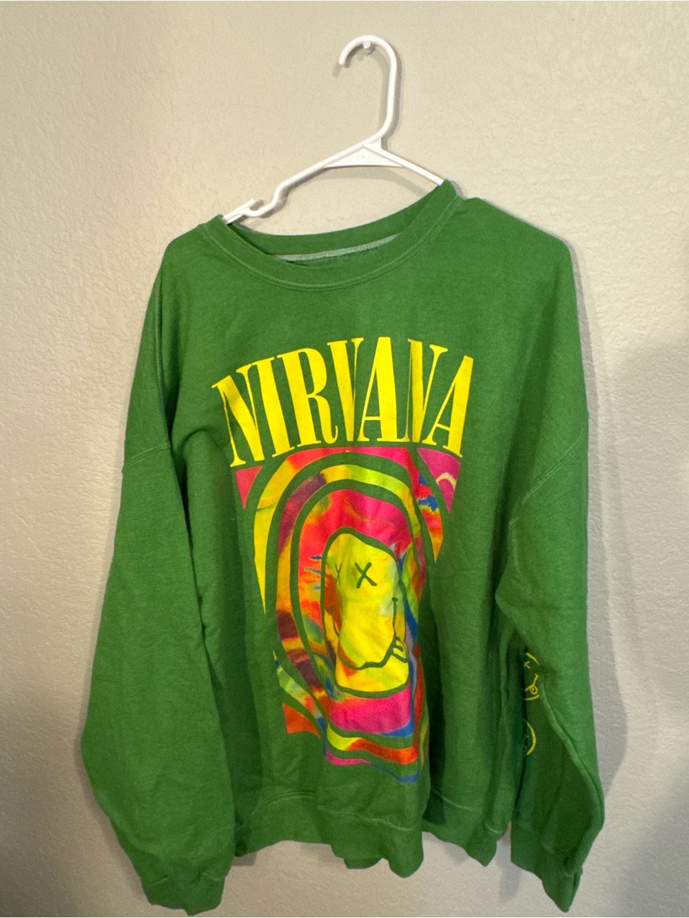 Urban Outfitters NIRVANA Green Crewneck